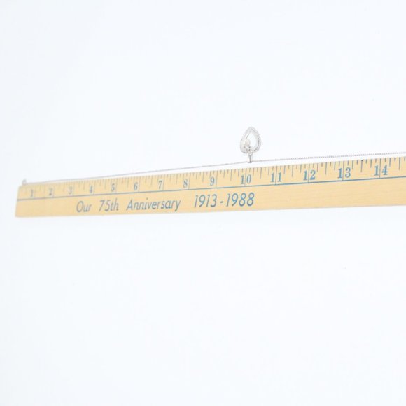 Van Dell Sterling Heart & Faux Pearl Pendant Necklace - Cross Posted - Picture 12 of 13